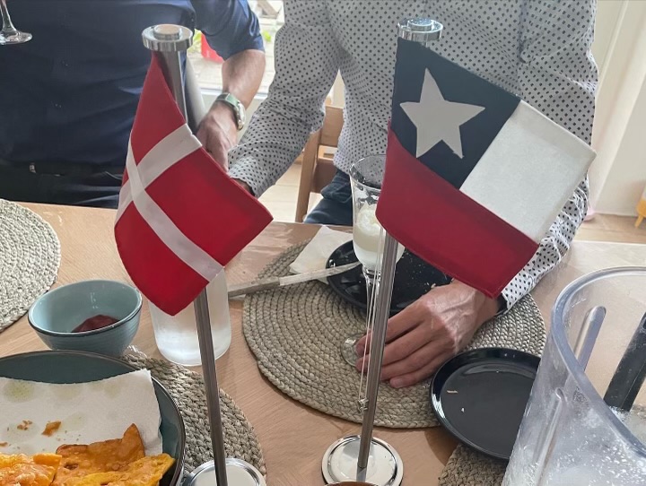 Dansk og chilensk flag
